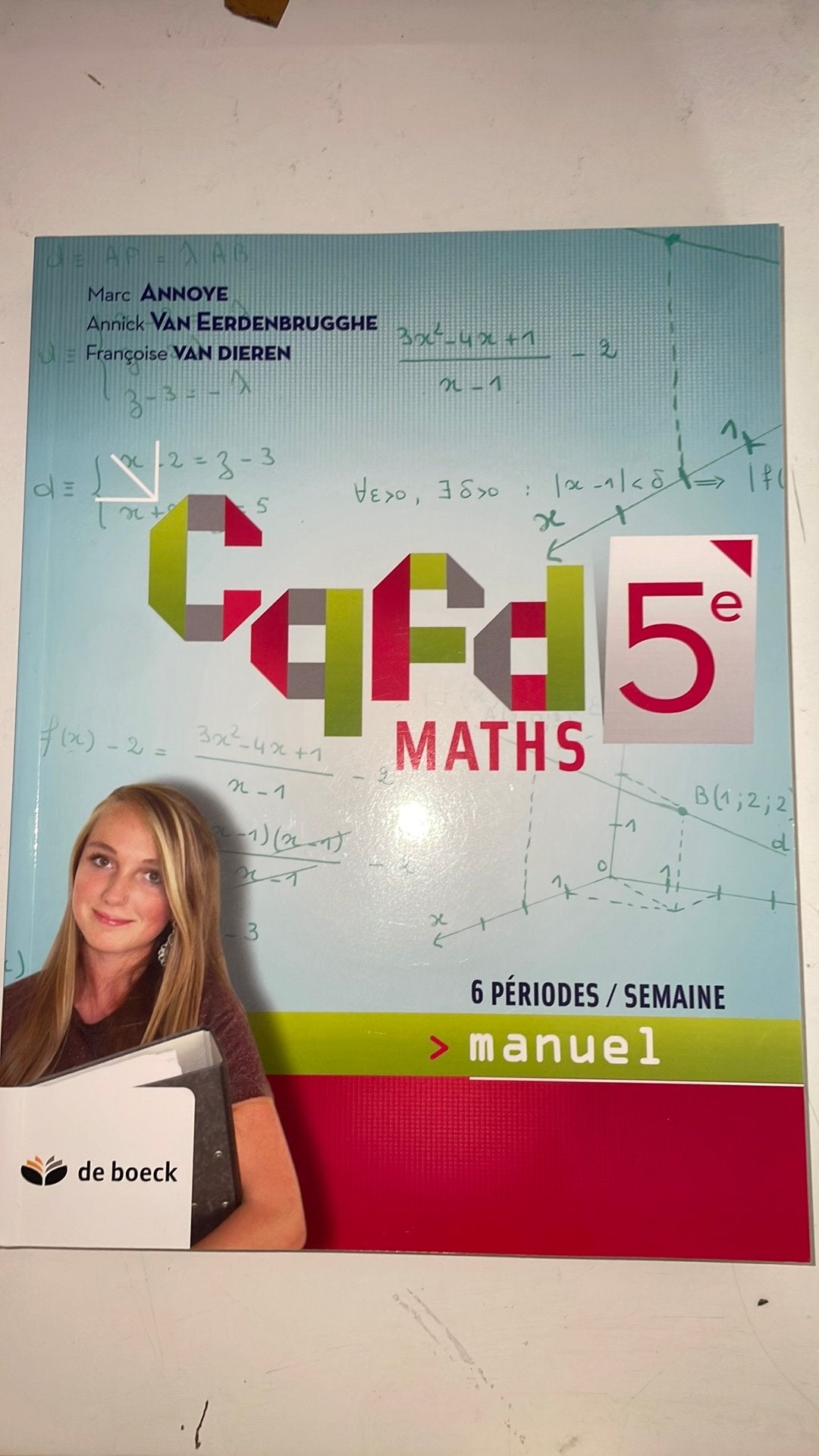 cqfd math 5e 6h/semaine, Livres, Enlèvement ou Envoi, Neuf, Secondaire, Mathématiques A