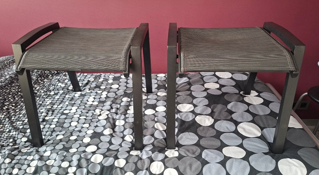 Voetbankjes, Tuin en Terras, Ophalen, Nieuw, Aluminium, Stapelbaar