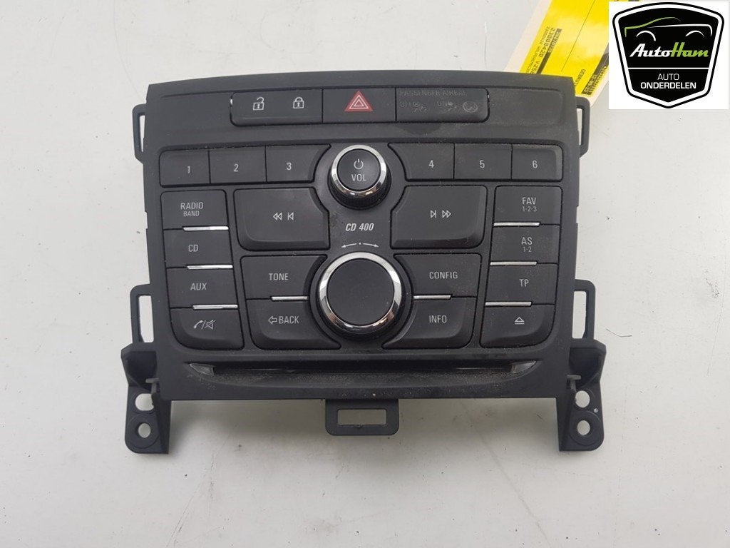 PANNEAU DE COMMANDE RADIO Zafira Tourer (P12) (|13435410|), Utilisé, Opel