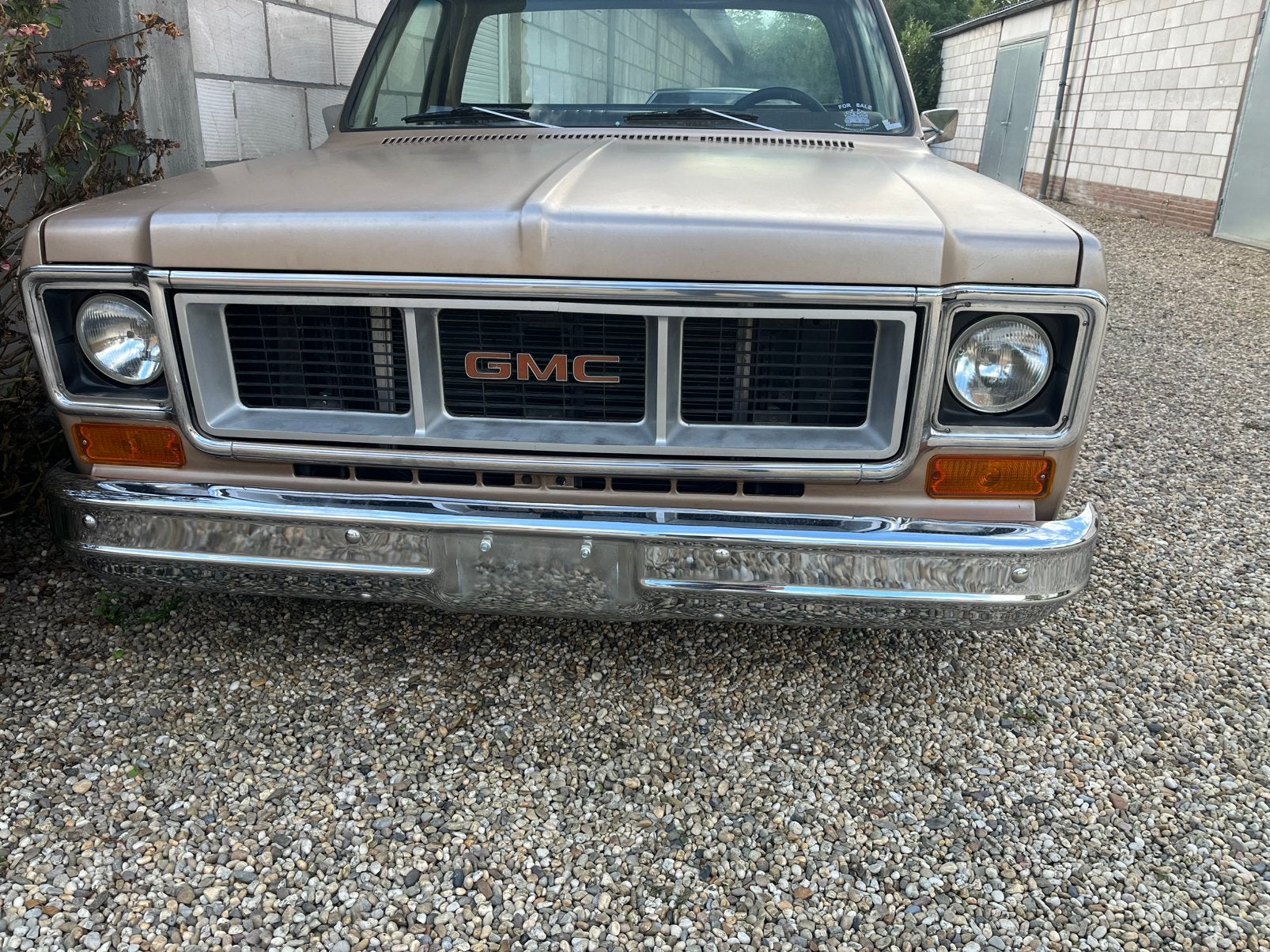 Gmc. /Chevrolet  pickup 1974, Auto's, Achterwielaandrijving, Bruin, Leder en Stof, Bruin