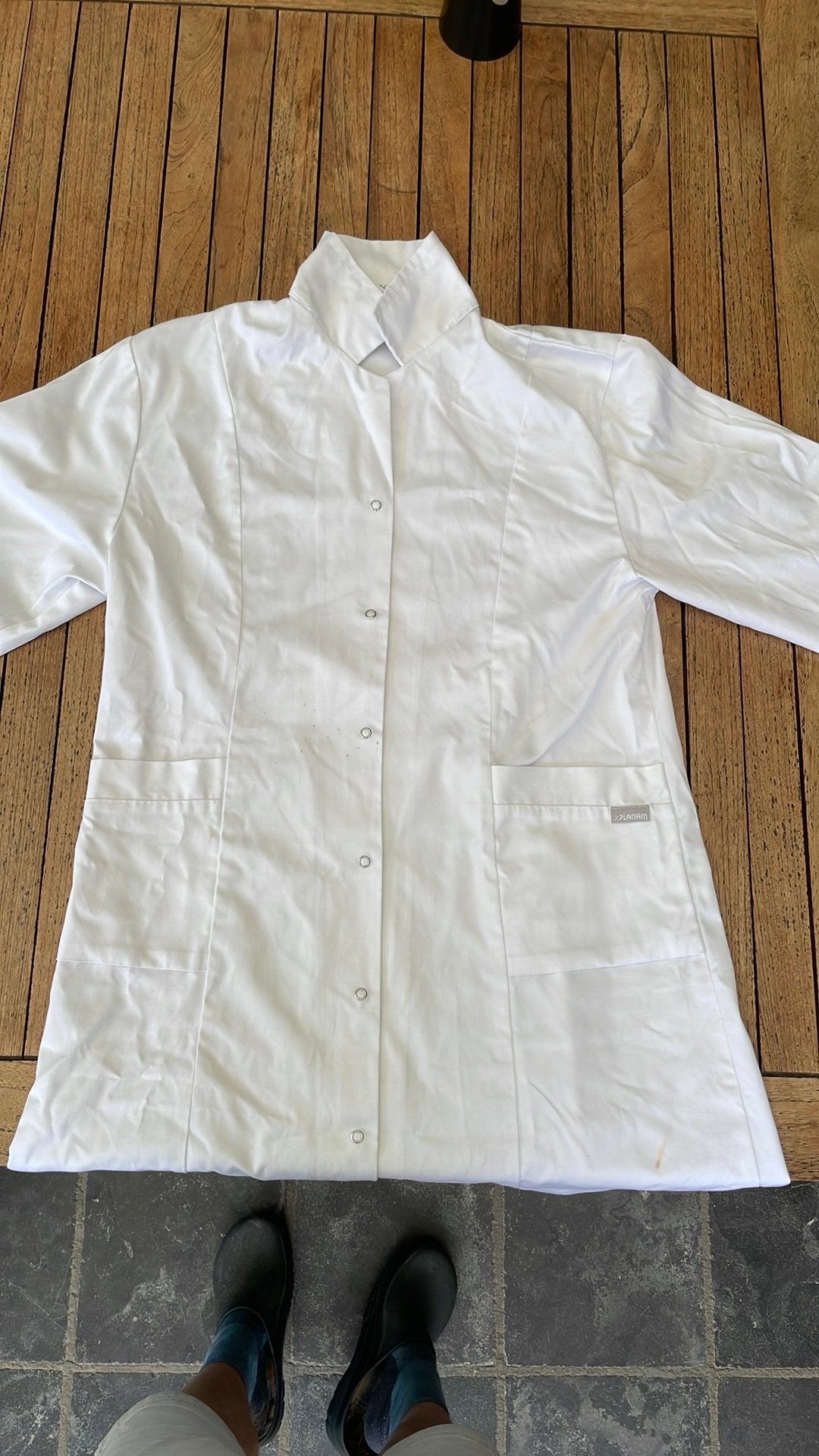 Planam Werkjas / Labojas Wit – Maat 42, Enlèvement, Comme neuf, Manteau