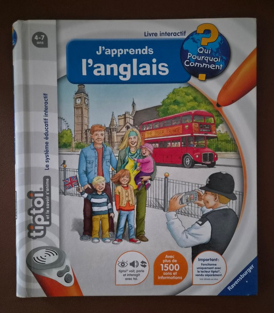 Livre interactif Tiptoi "J'apprends l'anglais" - Comme neuf!, Enlèvement, Comme neuf, Ravensburger, Fiction général