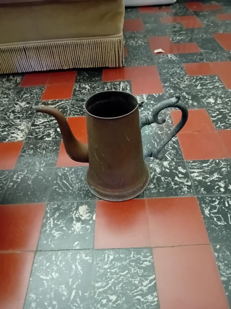 Koperen koffiekan, Antiek en Kunst, Ophalen, Koper