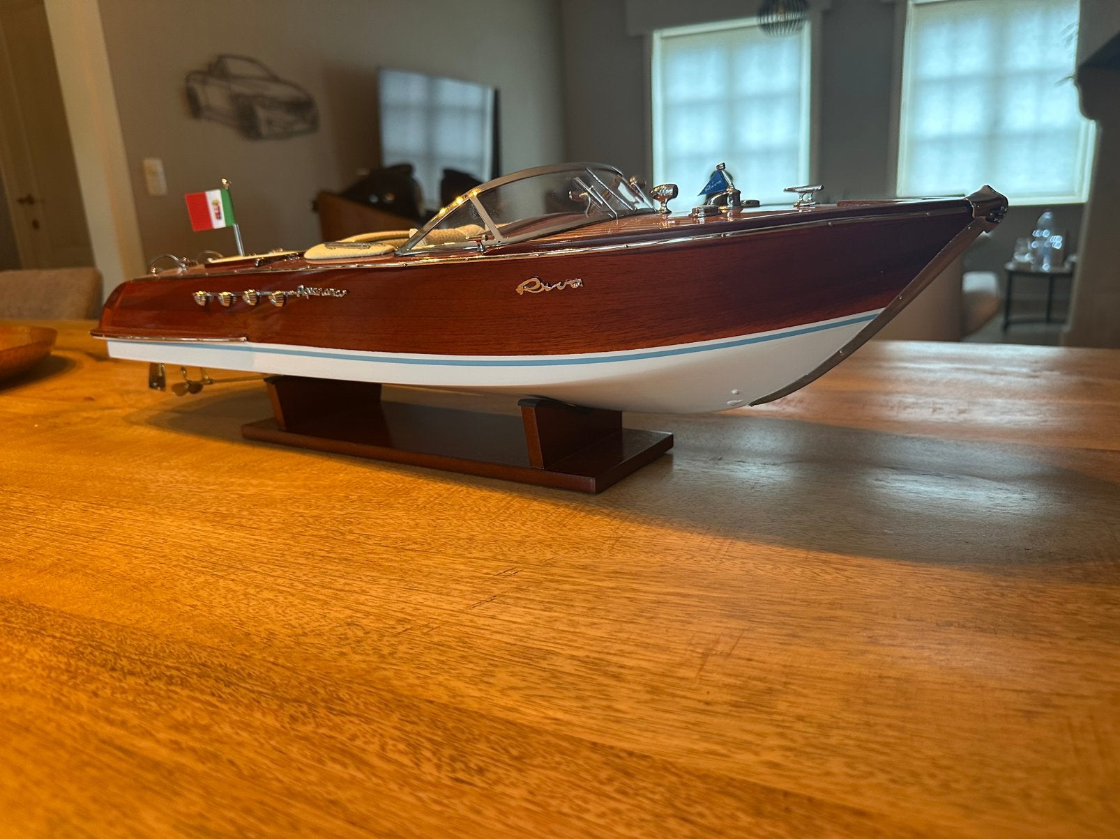 Riva Aquarama schaalmodel in hout NIEUW, Ophalen of Verzenden, Nieuw