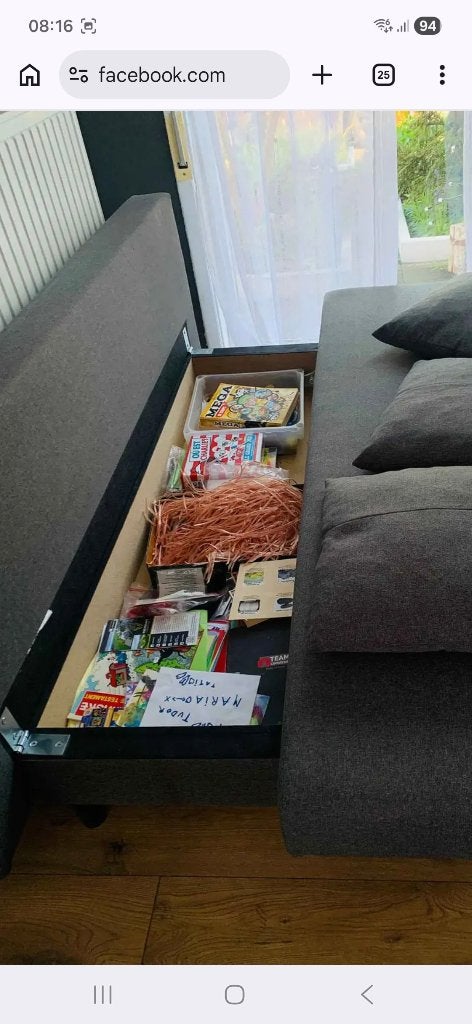 Sofa bed, Enlèvement, Utilisé, Gris