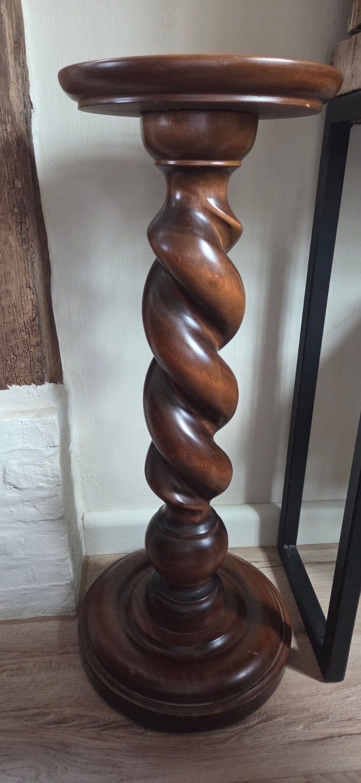 antieke eikenhouten piedestal, Antiek en Kunst, Ophalen