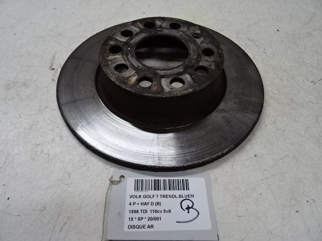 REMSCHIJF ACHTER Volkswagen Golf VII (AUA) (01-2012/03-2021), Gebruikt, Volkswagen