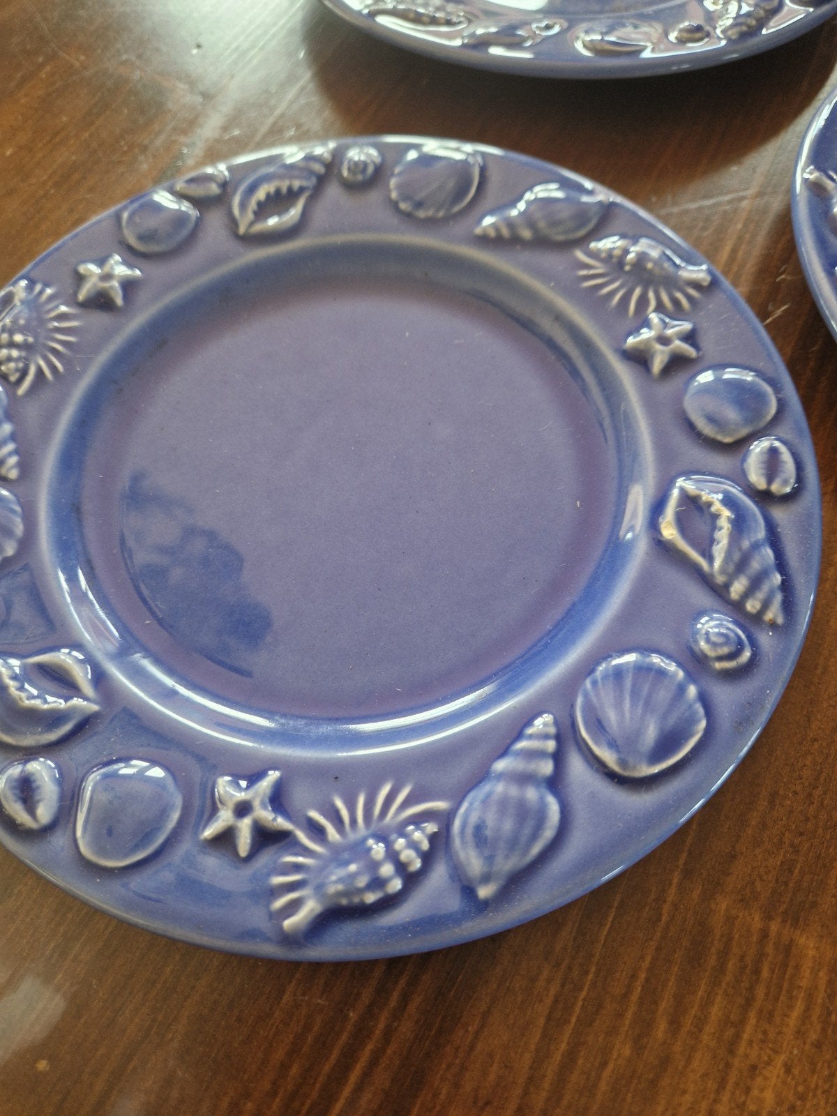 Franse blauwe visbordjes 21cm(10stuks) €45, Antiek en Kunst, Ophalen