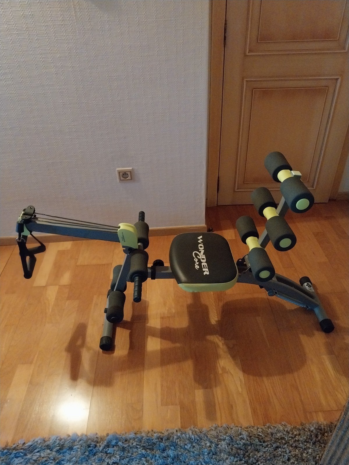 buikspiertrainer wondercore 2, Sport en Fitness, Ophalen, Zo goed als nieuw, Armen, Krachtstation