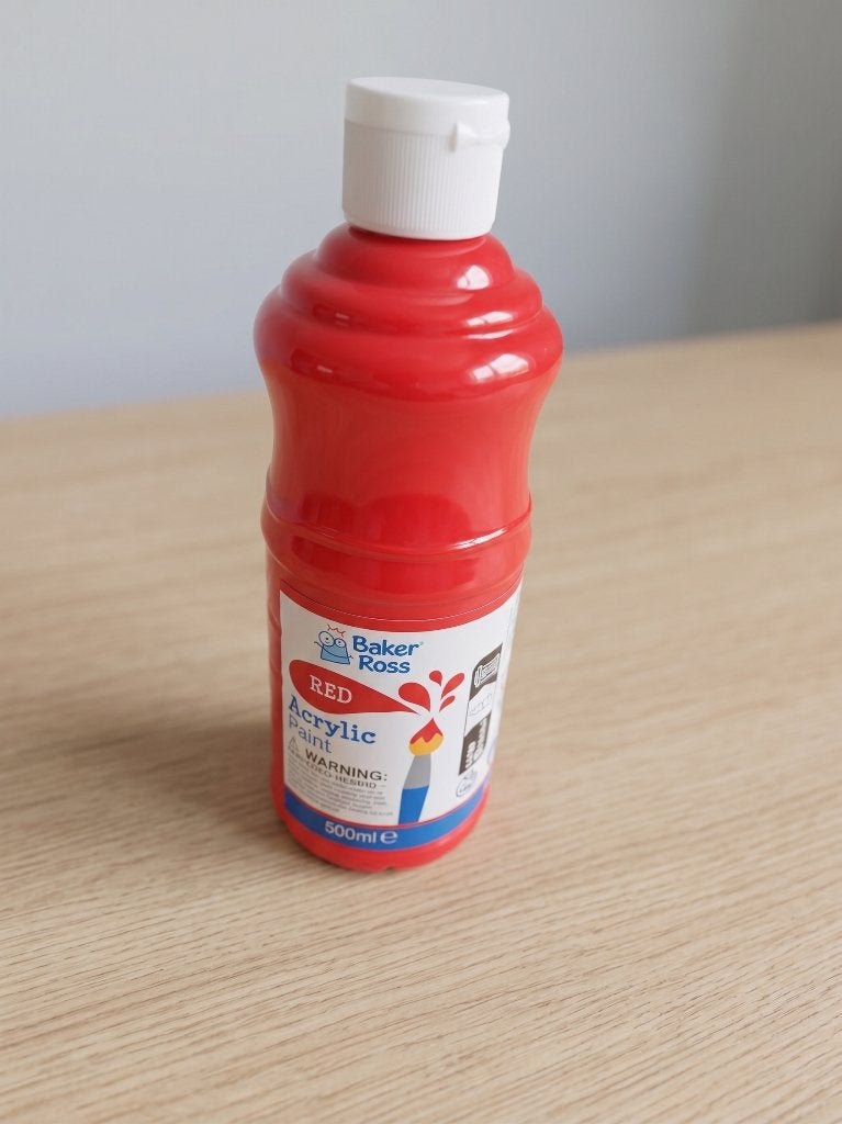 Baker Ross rode acrylverf 500 ml – nieuw, Ophalen of Verzenden, Nieuw, Acrylverf