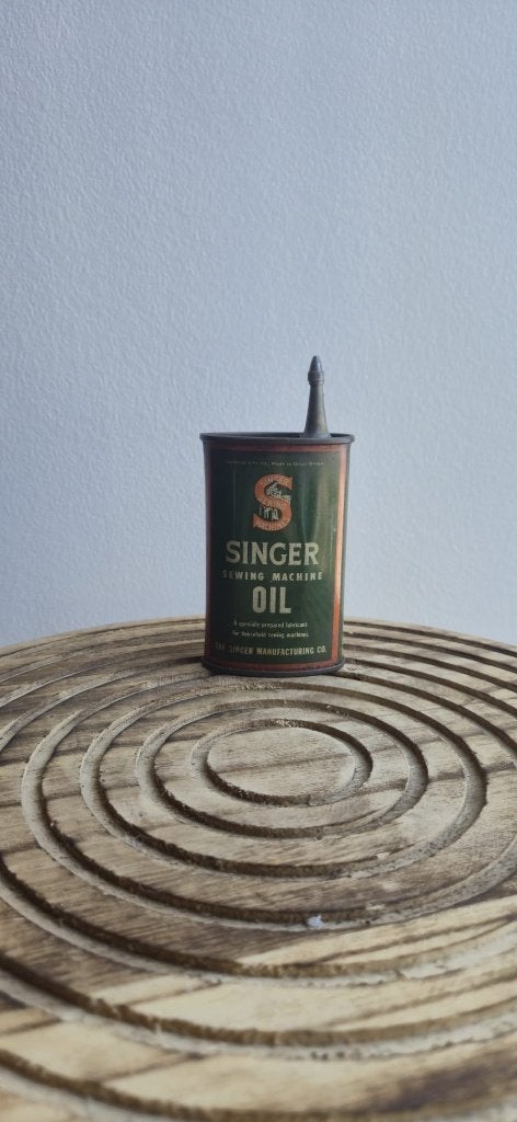 Ancien Bidon d'Huile Singer Vintage Métal Années 50, Collections, Enlèvement, Comme neuf