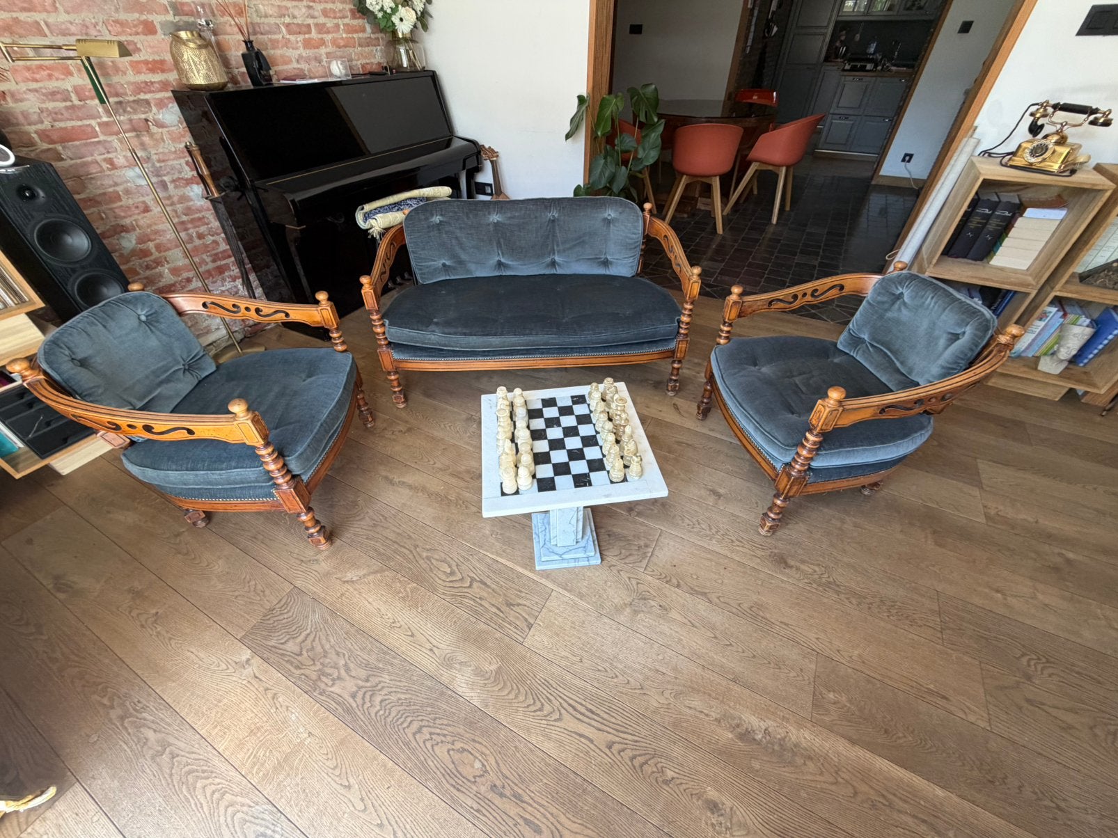 Super salon Giorgetti complet ( tres rare ), Enlèvement, Utilisé, Bois