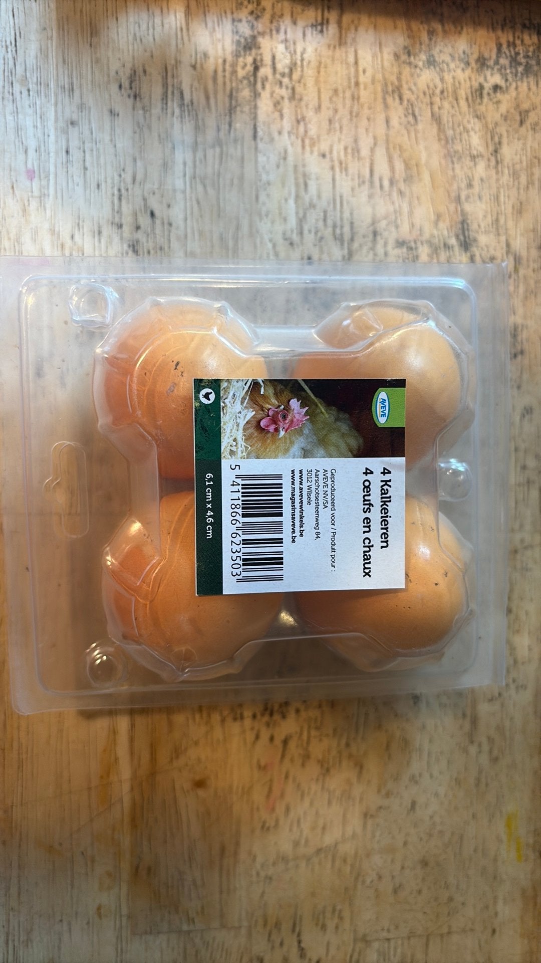 4 AVEVE kalkeieren voor kippen, Dieren en Toebehoren, Ophalen of Verzenden, Zo goed als nieuw, Overige typen