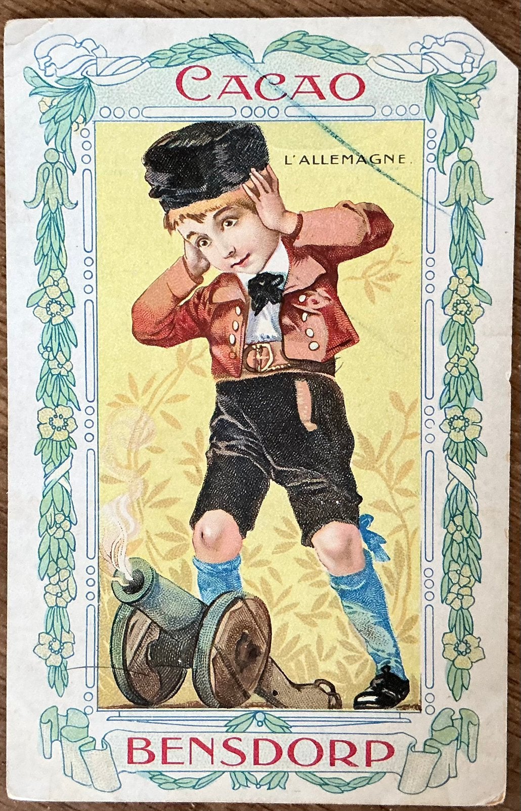 Oude postkaart CACAO BENSDORP, Ophalen of Verzenden, Ongelopen, Overig Europa