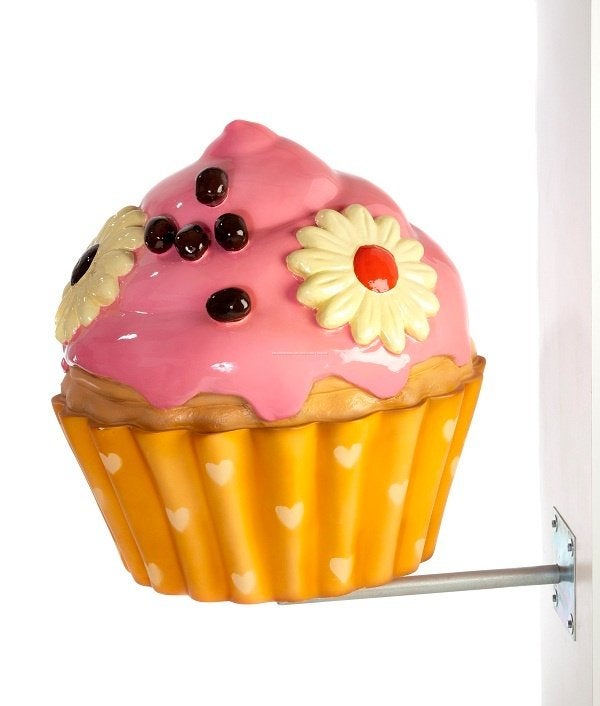 Cupcake de 65 cm — cupcake pour mur ou façade, Enlèvement, Neuf