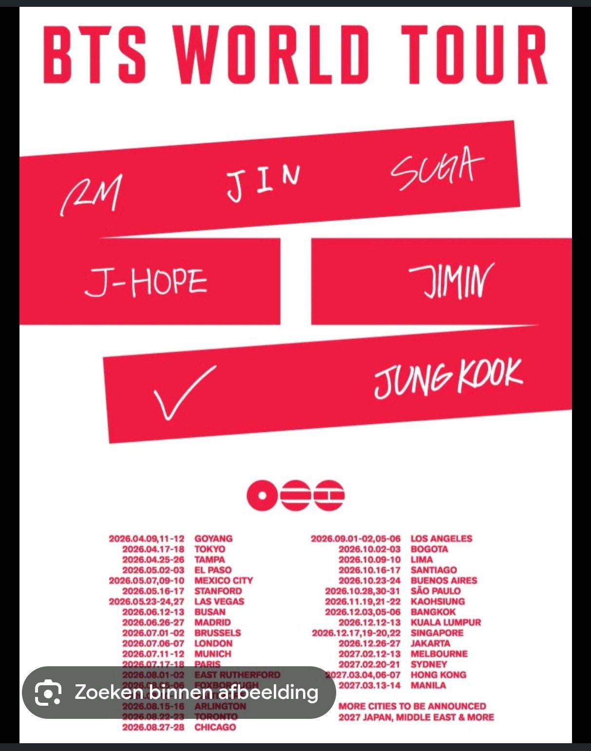 2 BTS tickets Brussels 2juli, Tickets en Kaartjes, Kortingen en Cadeaubonnen
