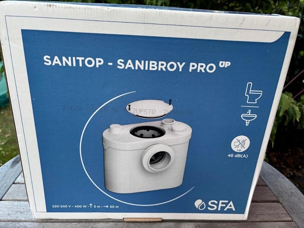 Nieuwe Sanitop sanibroy-pro - vermaler voor toilet, Ophalen of Verzenden, Nieuw, Overige typen
