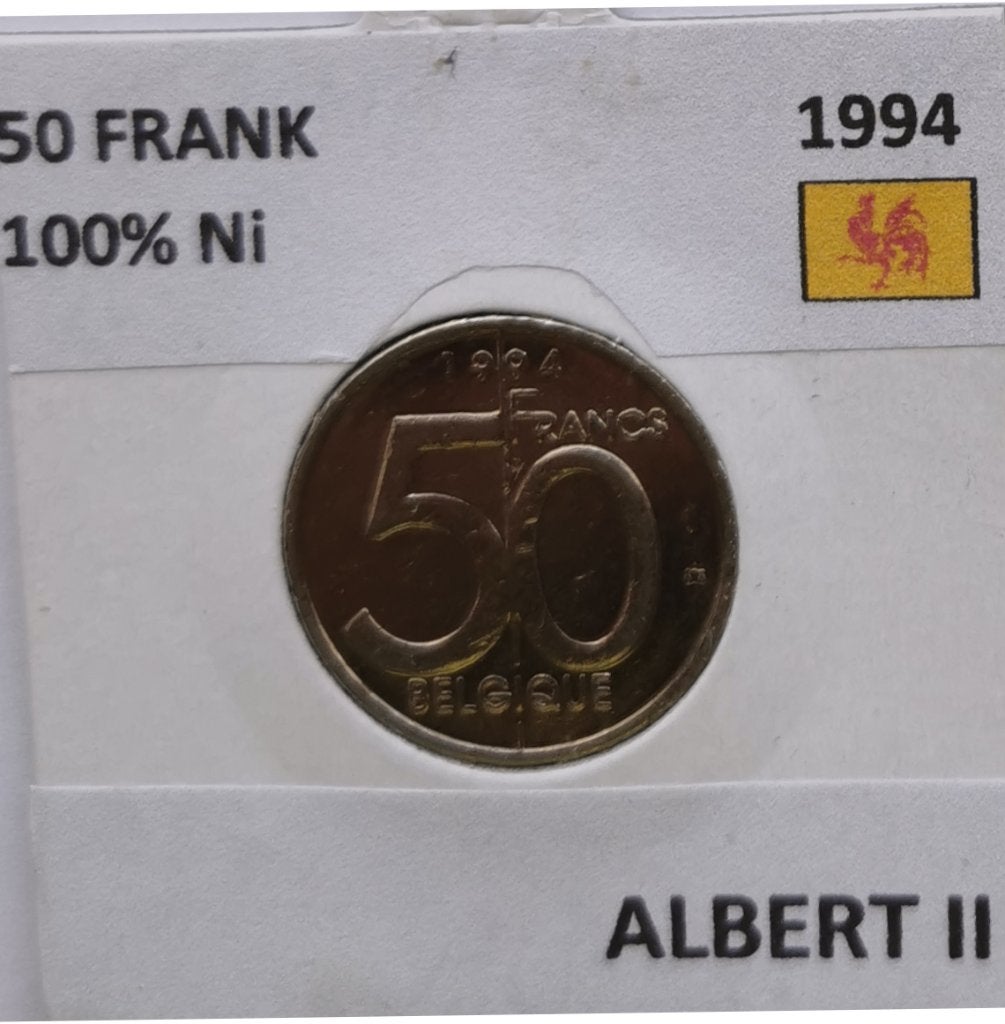 Belgische munten, Postzegels en Munten, Verzenden, Metaal, Losse munt