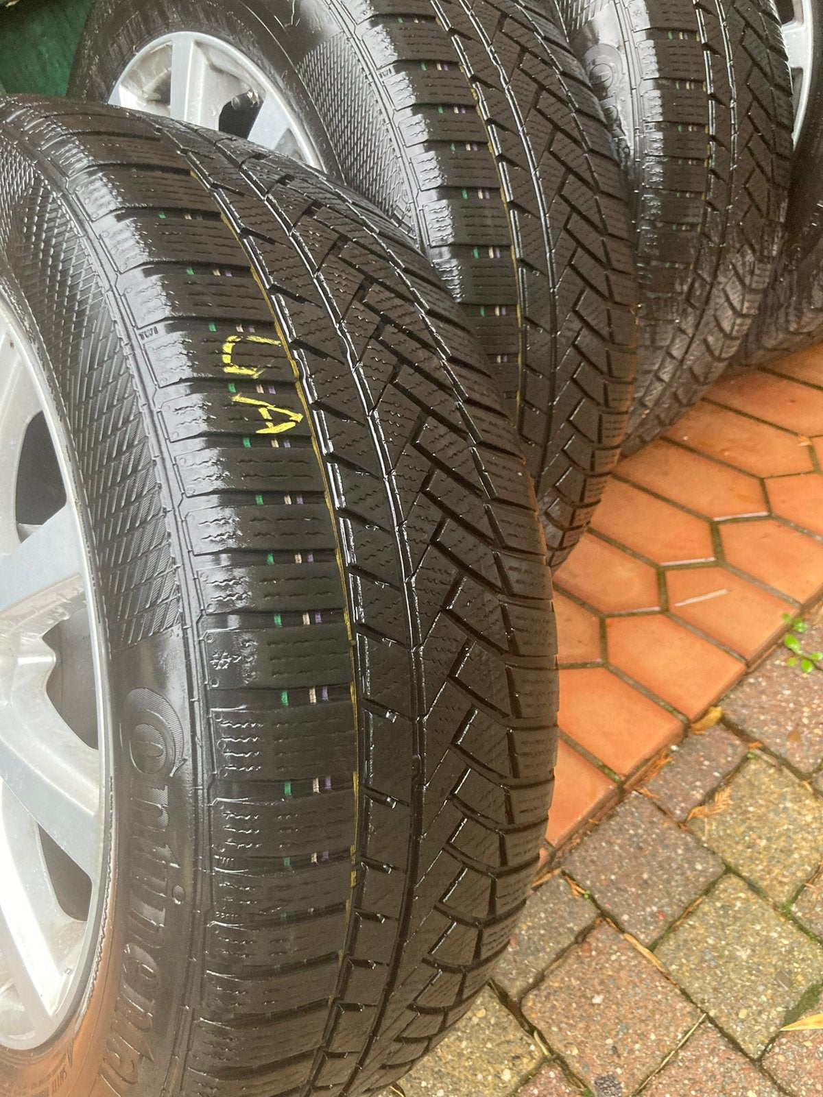 Aluminium velgen met winterbanden, Auto-onderdelen, Banden en Velgen, Ophalen, Winterbanden, Velg(en)