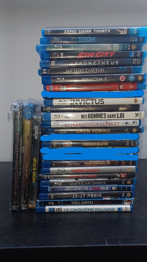 Lot de Blu-ray, Cd's en Dvd's, Gebruikt, Nederlands, Actie, Blu-ray