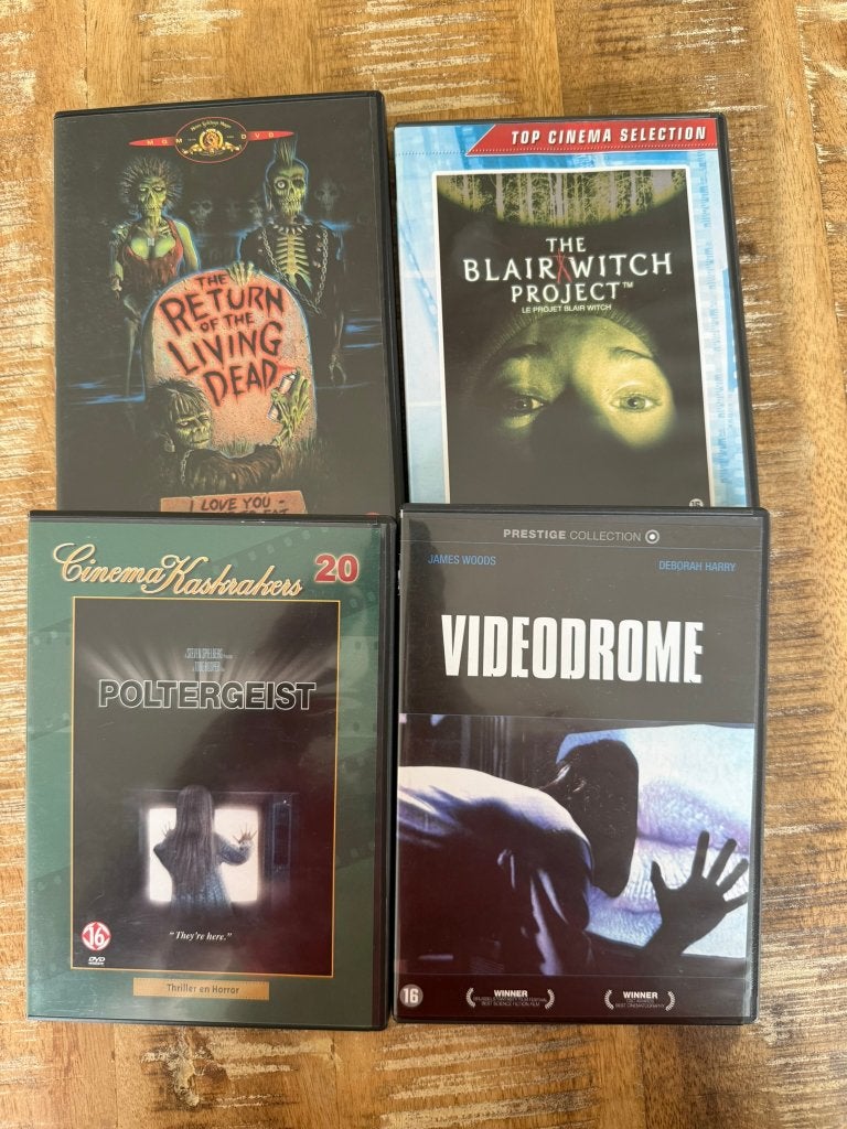 DVD pakket Horror, Cd's en Dvd's, Dvd's | Horror, Vanaf 9 jaar, Ophalen of Verzenden, Zo goed als nieuw, Horror-komedie