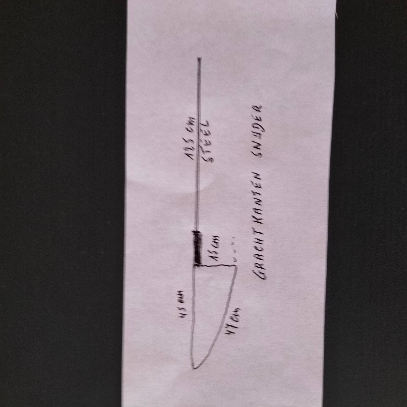 Authentieke graskantensnijder, Enlèvement