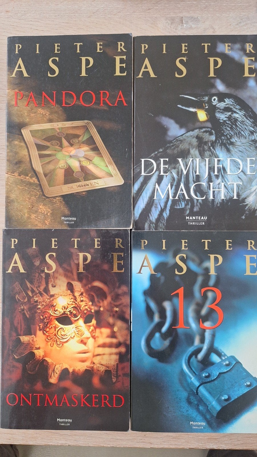 4x Pieter Aspe in goede staat., Ophalen of Verzenden