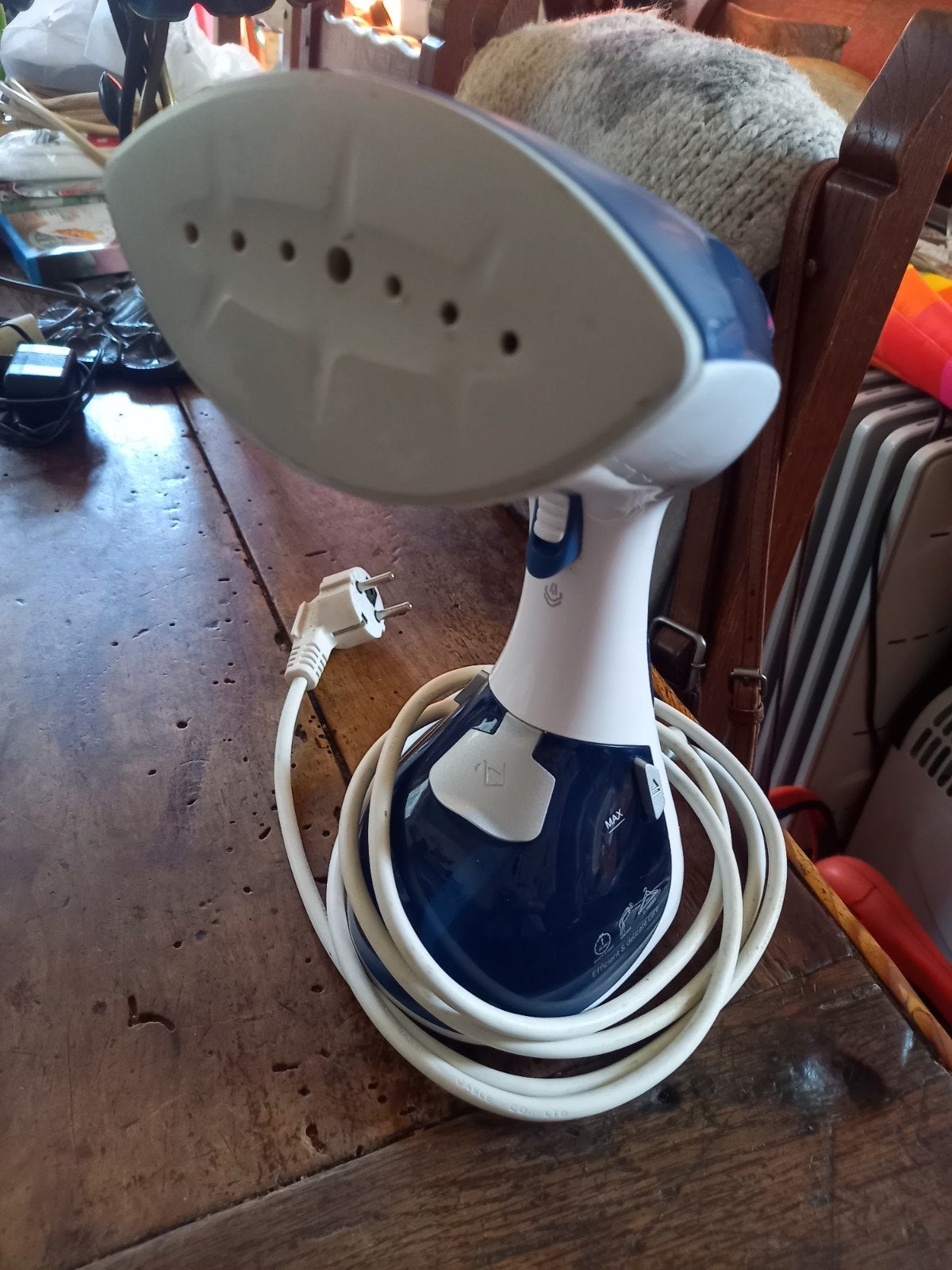 Stoomboot voor kleding, Ophalen