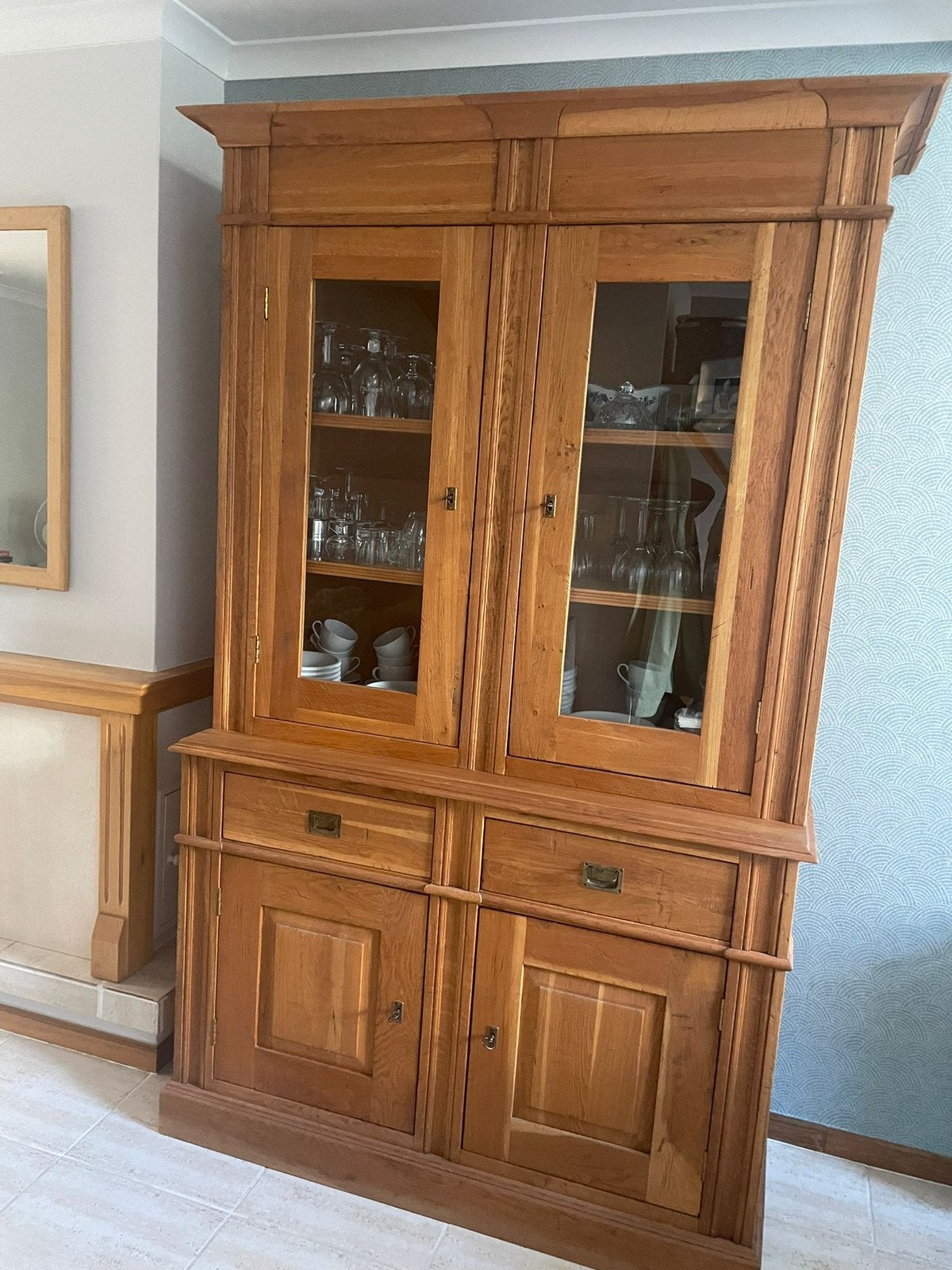 Buffetkast - massief hout - uitstekende staat, Enlèvement, Comme neuf, 150 à 200 cm