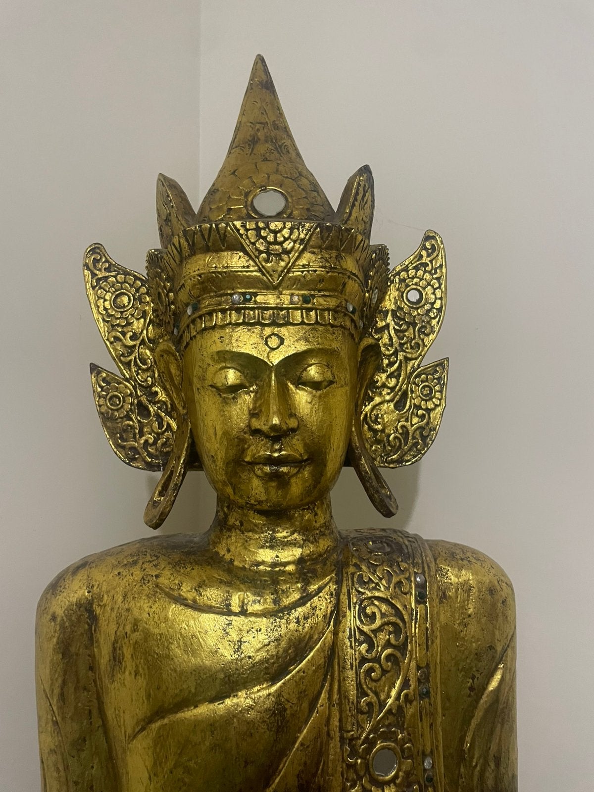 Statue 220cm de hauteur, 220 cm, Doré, Enlèvement, Utilisé