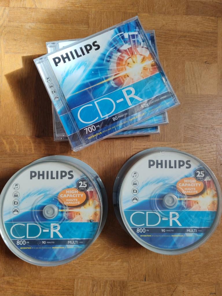 55 x CD R Philips neufs, Informatique & Logiciels, Disques enregistrables, Enlèvement, Neuf, Cd, Philips