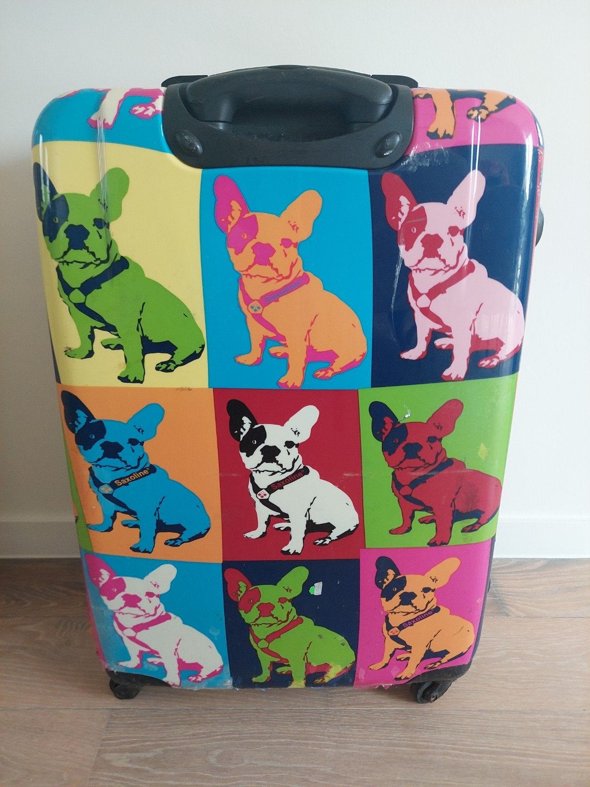 Reiskoffer Saxoline, Uitschuifbare handgreep, Gebruikt, Hard kunststof, 45 tot 55 cm