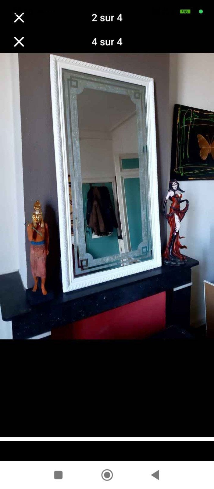 Grand miroir très chic, Enlèvement