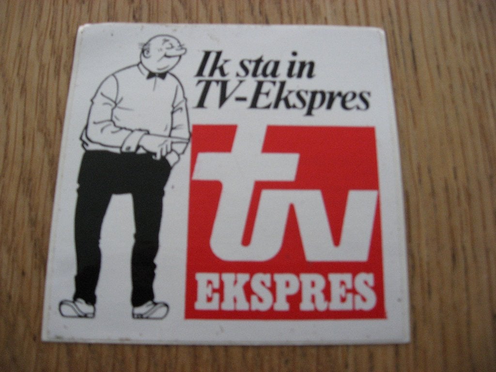 Sticker Lambik Ik sta in TV-Ekspres Suske en Wiske, Verzamelen, Ophalen of Verzenden, Suske en Wiske, Nieuw, Plaatje, Poster of Sticker