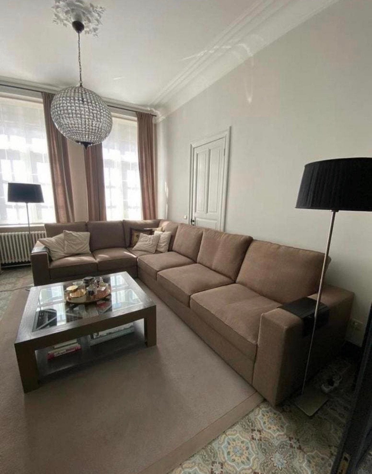 Siège d'angle pour 6 personnes, Maison & Meubles, Enlèvement, Comme neuf, Tissus