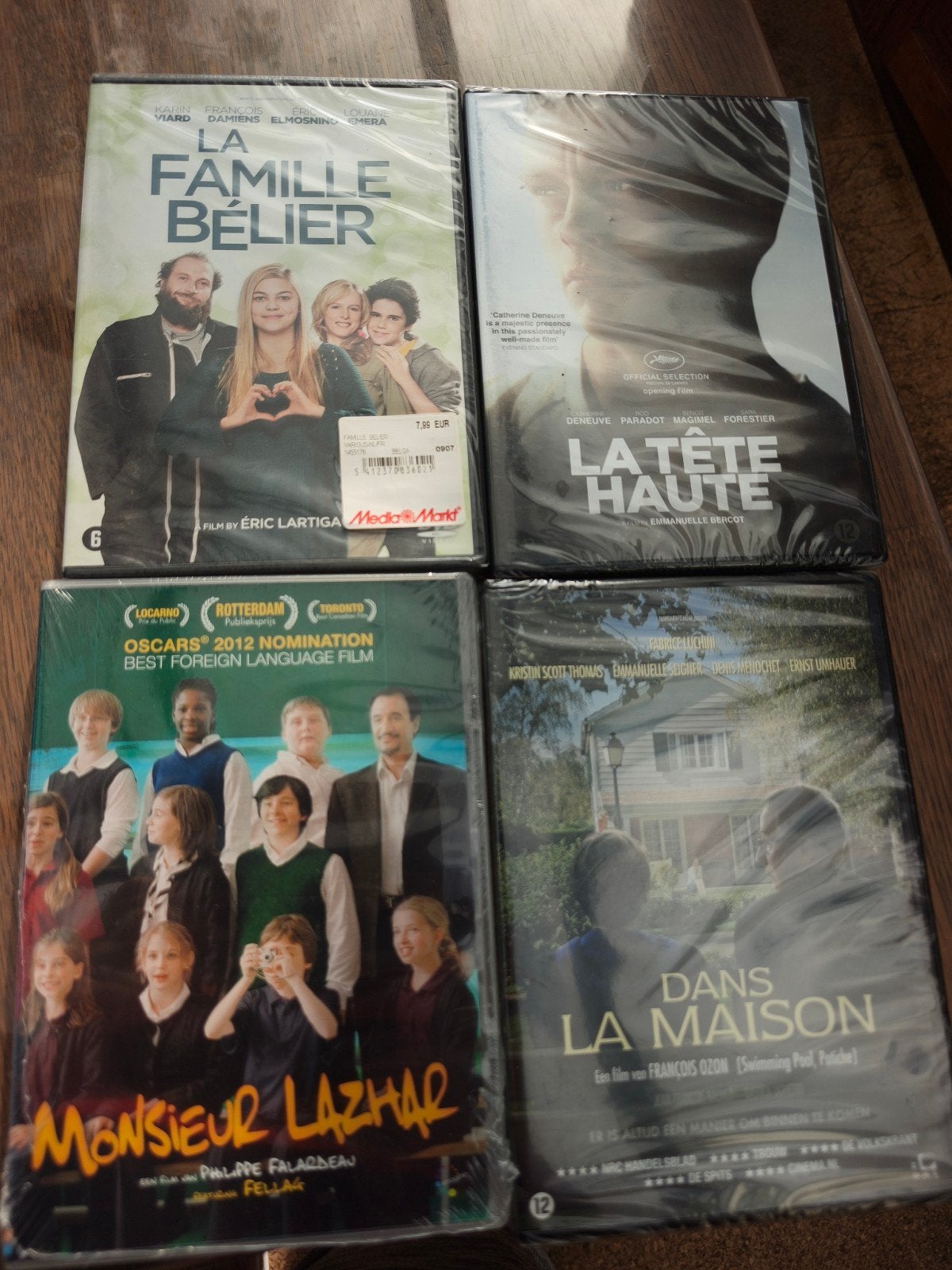 lot de 4 DVD français, CD & DVD, Envoi, Neuf, dans son emballage, Français, Néerlandais