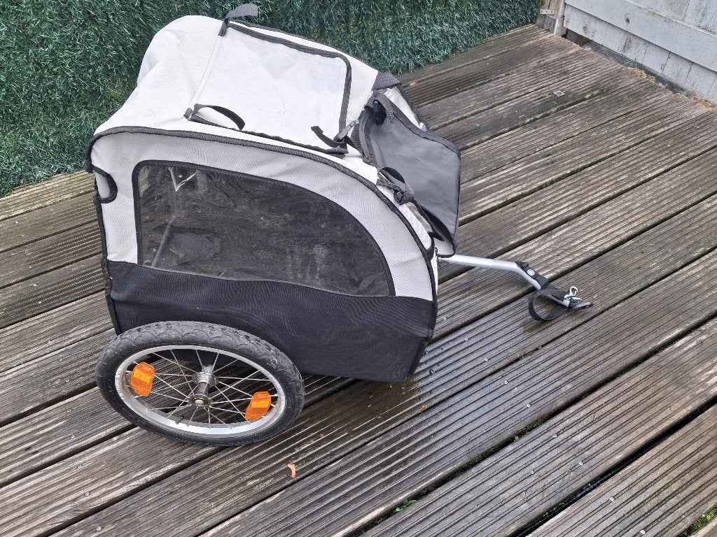 Hondenfietskar voor kleine of middelgrote hond., Autres marques, Enlèvement, Utilisé, Remorque de vélo pour chien
