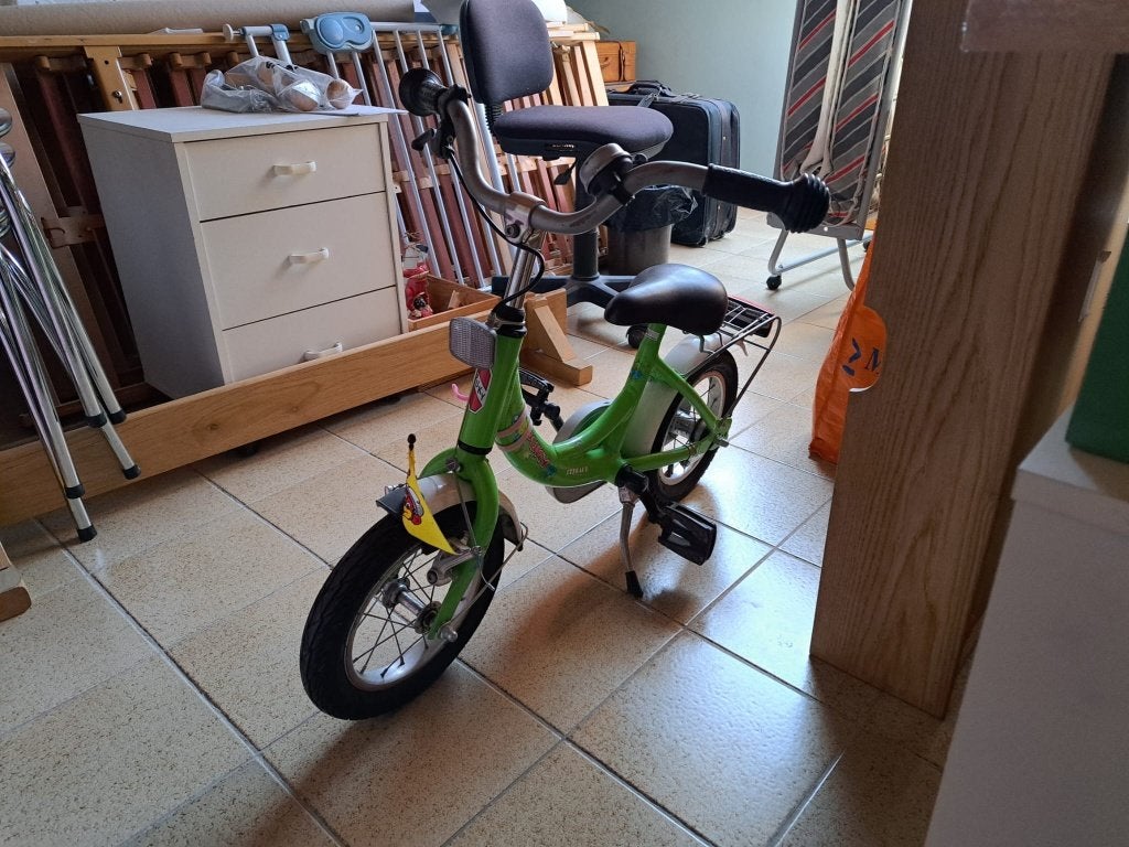 Puky kinderfiets 12 inch - groen, Ophalen, Terugtraprem, Gebruikt, Puky
