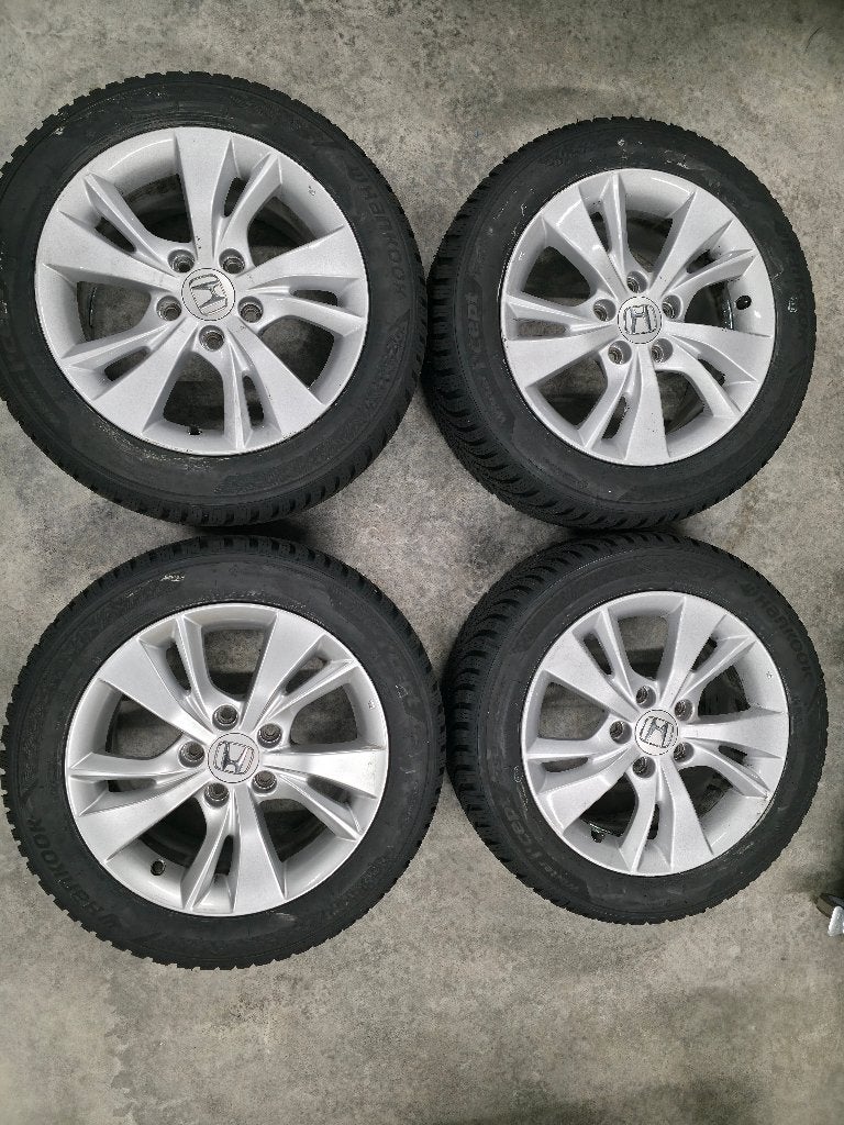 4 nieuwe winterbanden met Honda velgen, Auto-onderdelen, Ophalen, Velg(en), 16 inch, Nieuw