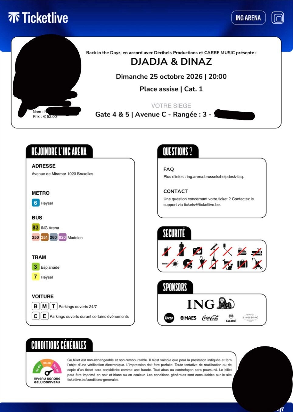 ticket concert djadja dinaz bruxelles
