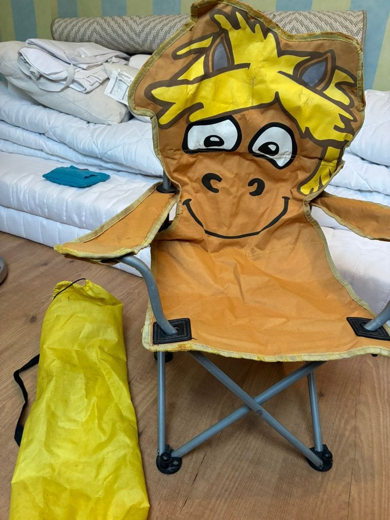 kindercampingstoel incl draagzak paard, Ophalen of Verzenden