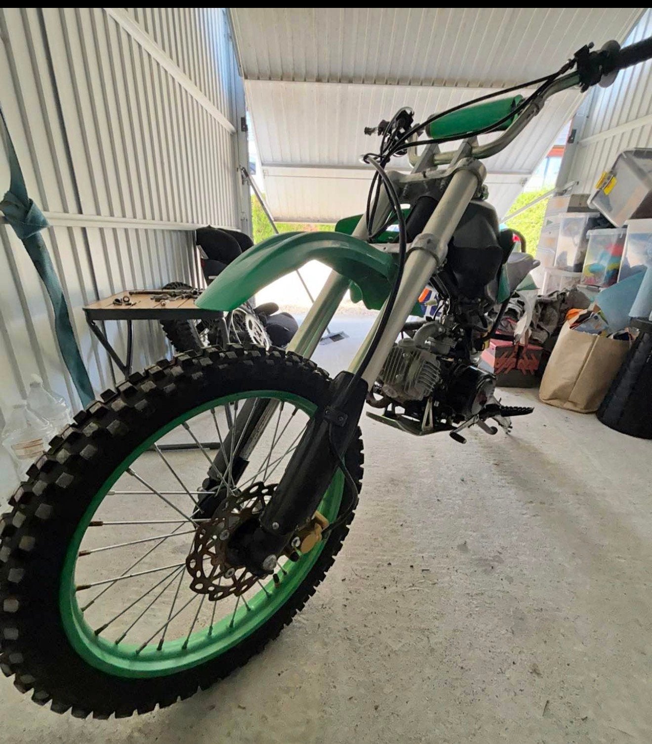 Pitbike 125cc Xtreme Motosport + pièces, Vélos & Vélomoteurs, Autres marques, 4 vitesses, 125 cm³, Comme neuf