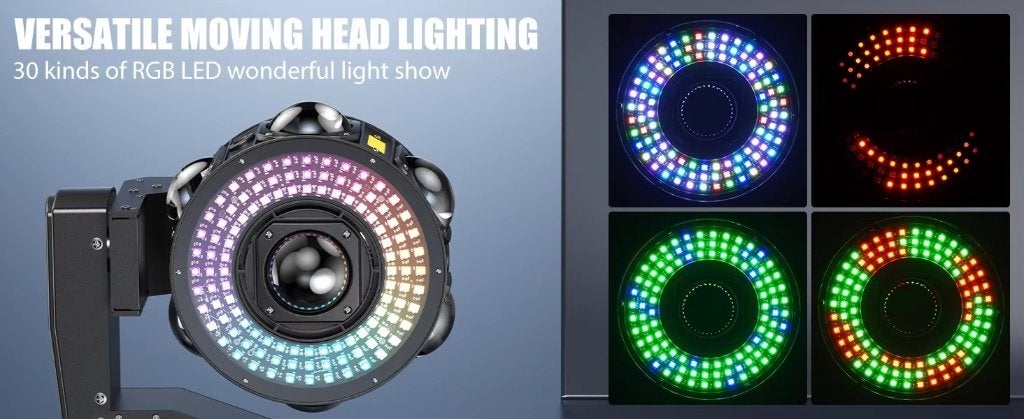 Nieuwe First Class 7 x 80W RGBW + RGB LASER Ufo Movinghead, Muziek en Instrumenten, Ophalen of Verzenden, Nieuw, Licht, Geluidgestuurd
