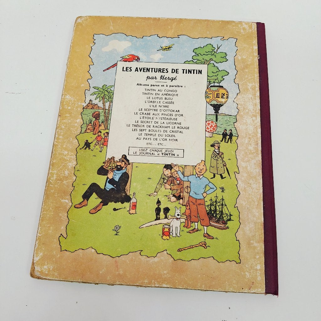 kuifje– Het Geheim van de Eenhoorn – editie B4 1950, Boeken, Eén stripboek, Ophalen of Verzenden, Gelezen