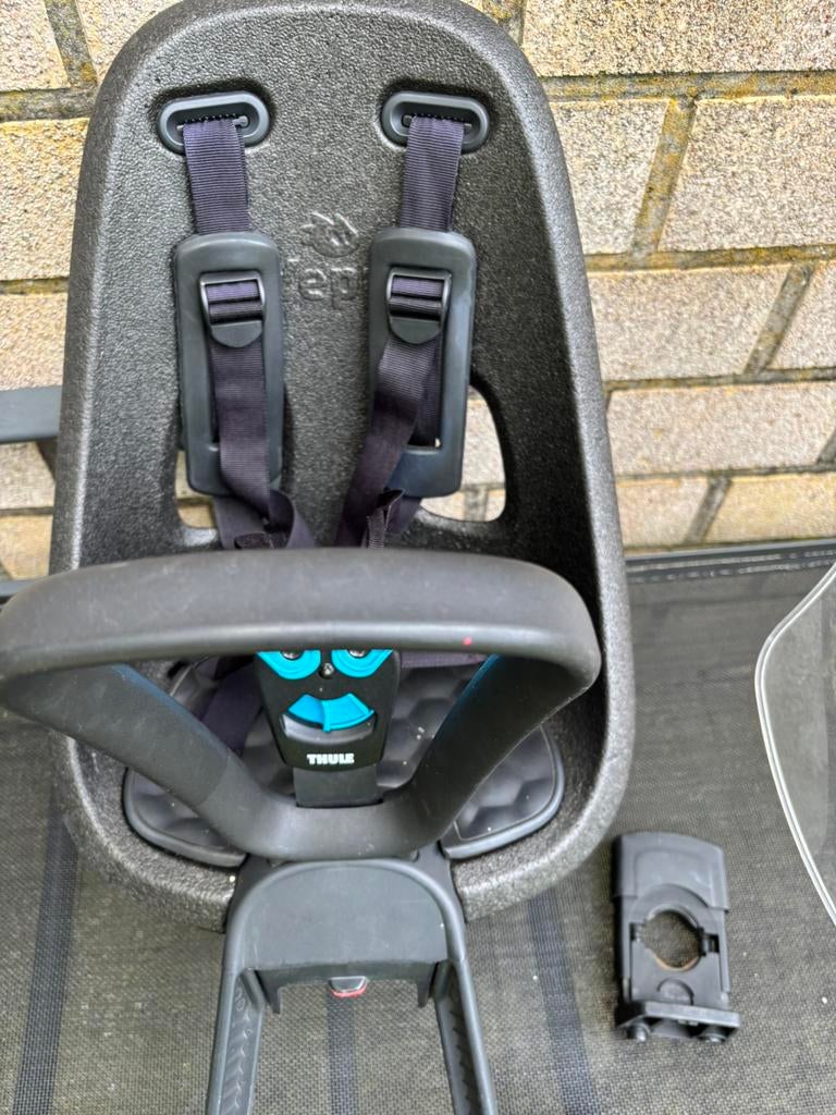 Fietsstoeltje yepp+windscherm, Ophalen, Gebruikt, Voetsteuntjes, Voorzitje