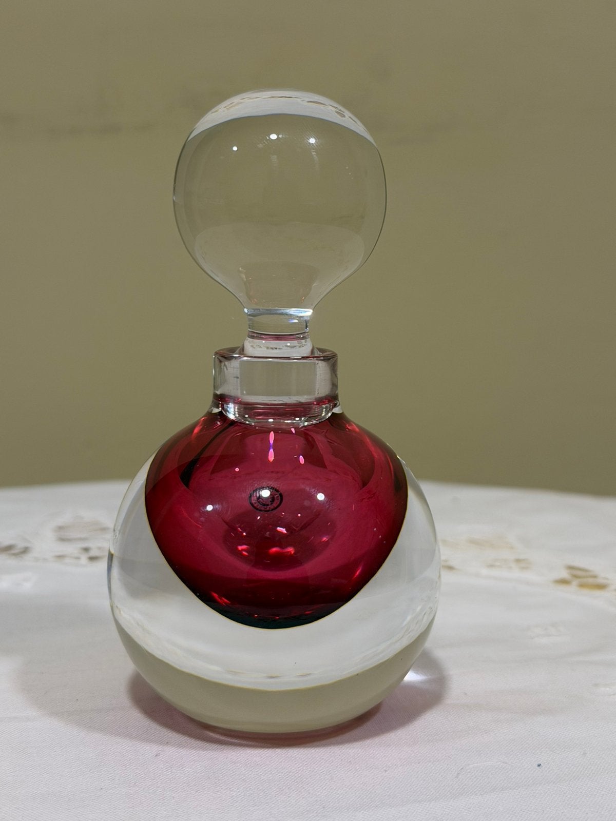 Val Saint Lambert parfum fles flacon, Antiquités & Art, Enlèvement
