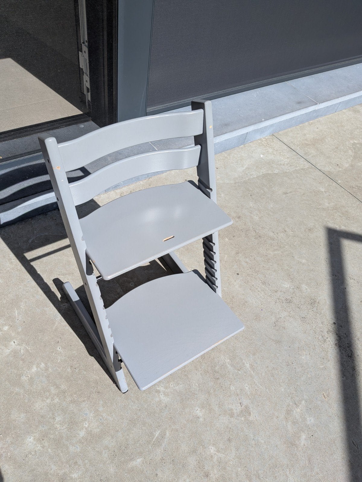 trip trap Stokke grijs, Ophalen