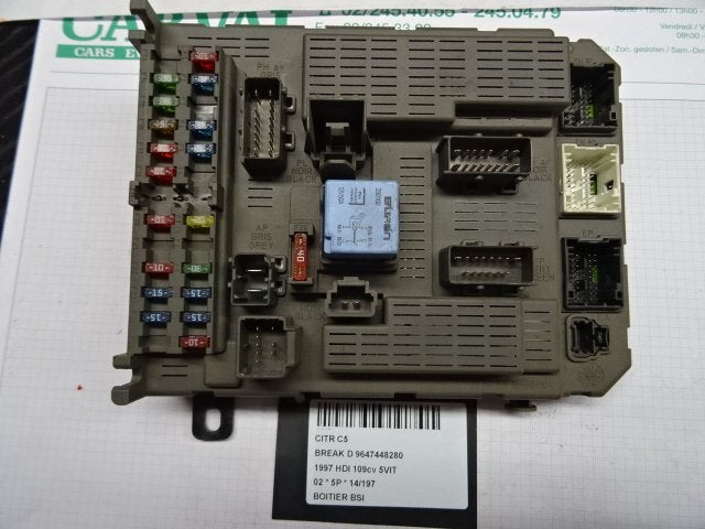 COMPUTER BODY CONTROL Citroën C5 I Break (DE) (9647448280), Gebruikt, Citroën, Mevr. I. Hauben, Rue de l'Espoir 34 34
4030  GRIVEGNÉE, BE