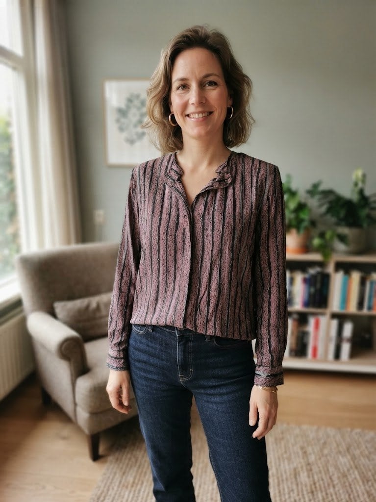 vintage gestreepte blouse  als nieuw <3, Vêtements | Femmes, Blouses & Tuniques, Vintage, Envoi, Comme neuf, Taille 38/40 (M)