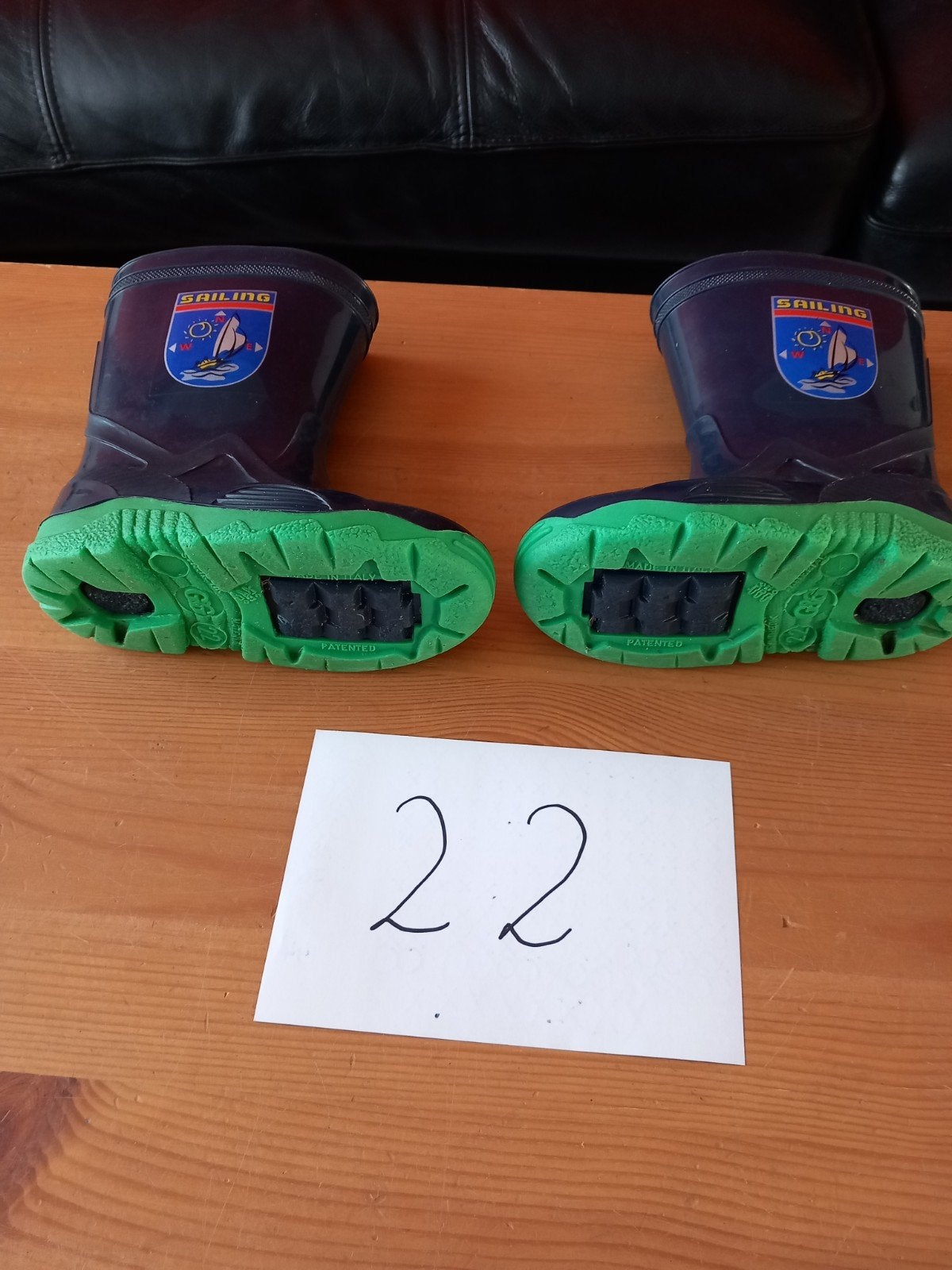 Botten maat 22, Ophalen